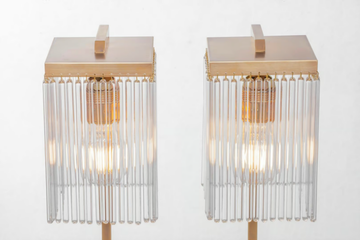 MONACO II - Table lamp in brass and glass by Patinas Lighting - view 3
